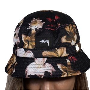Stussy floral bucket hat S/M